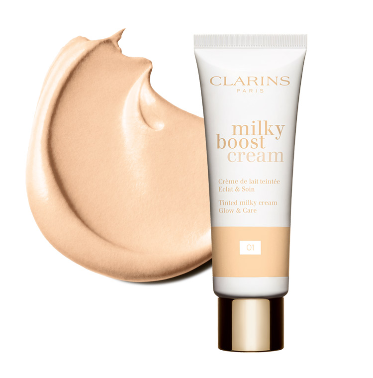Milky Boost Cream, fargetone 100.5, produktbilde med tekstur